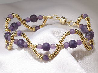Double-Strand Bracelet and Earring Set