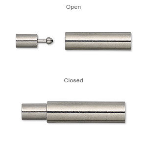 Open and closed pop-style clasp