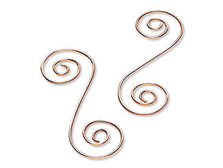 Step 5: Two smooth wires in spiraling S shapes