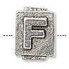 Pewter alphabet bead