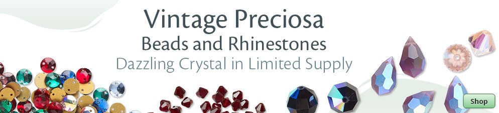 Shop Vintage Preciosa Beads and Rhinestones