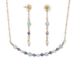 Single-Strand Necklace and Earrings Set
