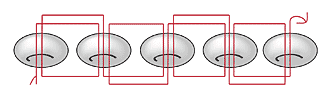 Another ladder stitch diagram