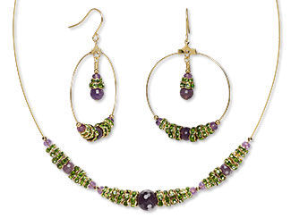Single-Strand Necklace and Earring Set