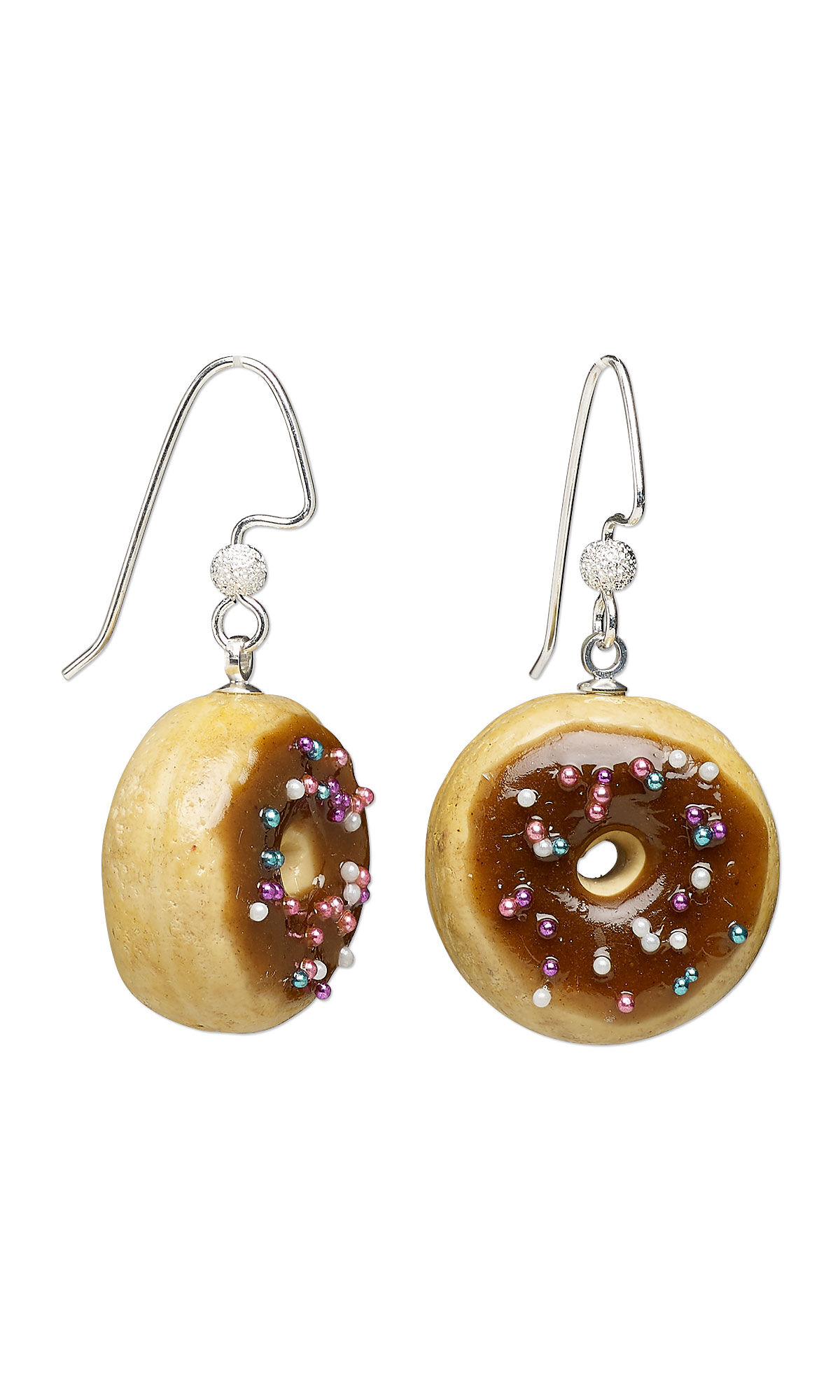 Design Idea R E 3 T, Mini Polymer Clay Donut Earrings
