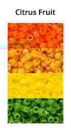 Citrus Fruit Themed Ombre seed beads