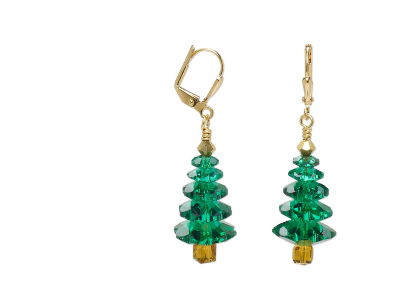 Christmas tree earrings design inspirations
