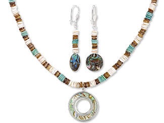 Single-Strand Necklace and Earring Set