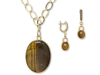Tiger Eye Cabochon Jewelry