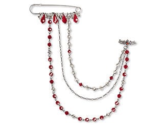 Double-Pin Chain Brooch