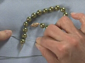 Adding French Wire and Clasp to Silk Thread