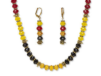 Single-Strand Necklace and Earring Set