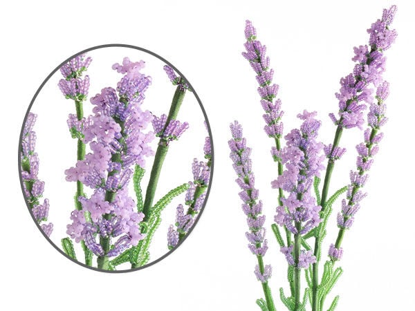 French Beaded Lavender Project by Lauren Harpster