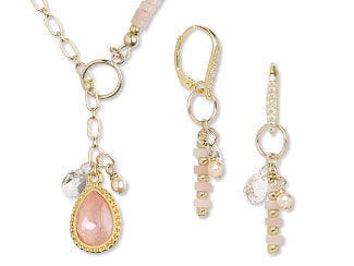 Single-Strand Necklace and Earrings