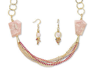 Multi-Strand Necklace and Earring Set
