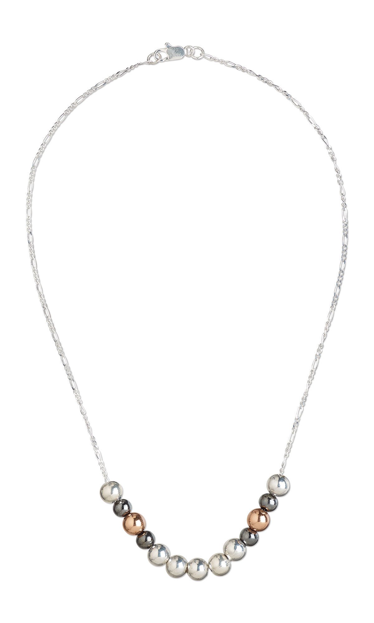 Design Idea S B 2 4 - Chain Necklace with Various Metal Beads