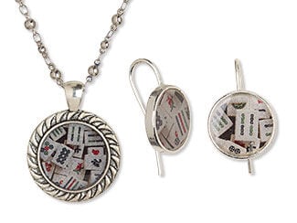 Single-Strand Necklace and Earrings
