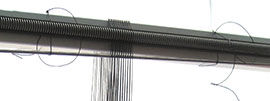 Step 29 - Bar tied loosely to top