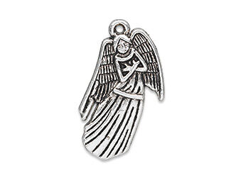 Silver-Plated Angel Charm