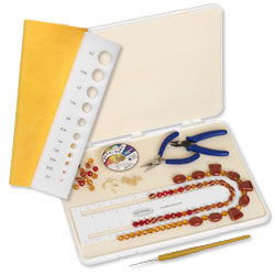 Bead board organizer in use