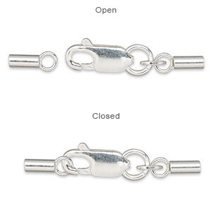 Open and closed crimping clasp