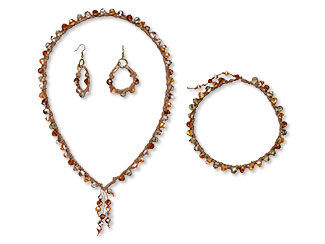 Single-Strand Necklace and Earring Set