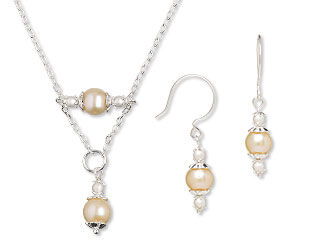 Single-Strand Necklace and Earring Set