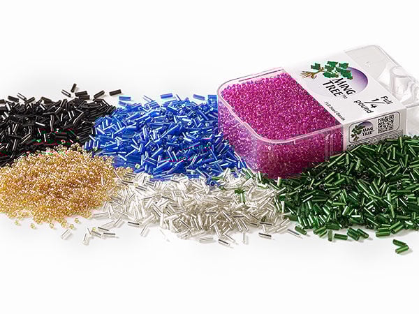 Array of different type of seed beads