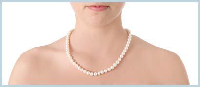 Princess length necklace example
