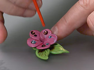 Creating a Sparkle Flower with Polymer Clay