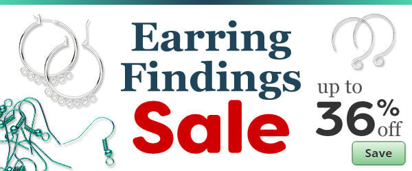 Save on our Earring Findings Sale with discounts up to 36% off.