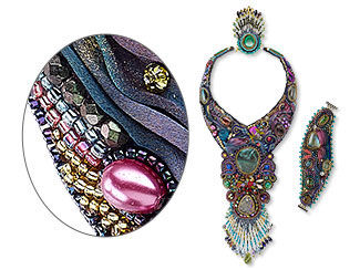 Bib-Style Necklace and Bracelet Set