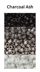 Charcoal Ash Monochromatic Ombre seed beads