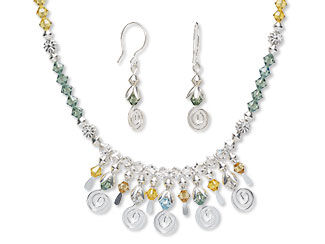 Single-Strand Necklace and Earring Set