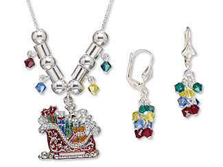 Single-Strand Necklace and Earring Set