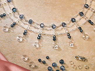 How to Make a Crystal and Chain Jewelry Necklace