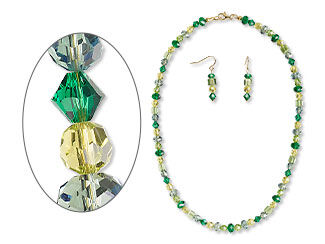 Single-Strand Necklace and Earrings Set