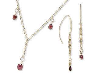 Single-Strand Necklace and Earring Set