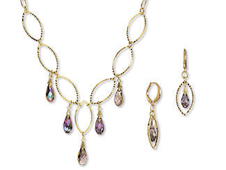 Single-Strand Necklace and Earring Set