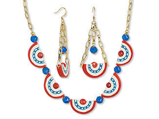 Single-Strand Necklace and Earring Set