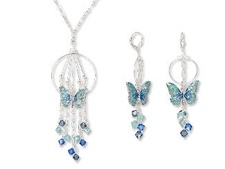 Single-Strand Necklace and Earring Set