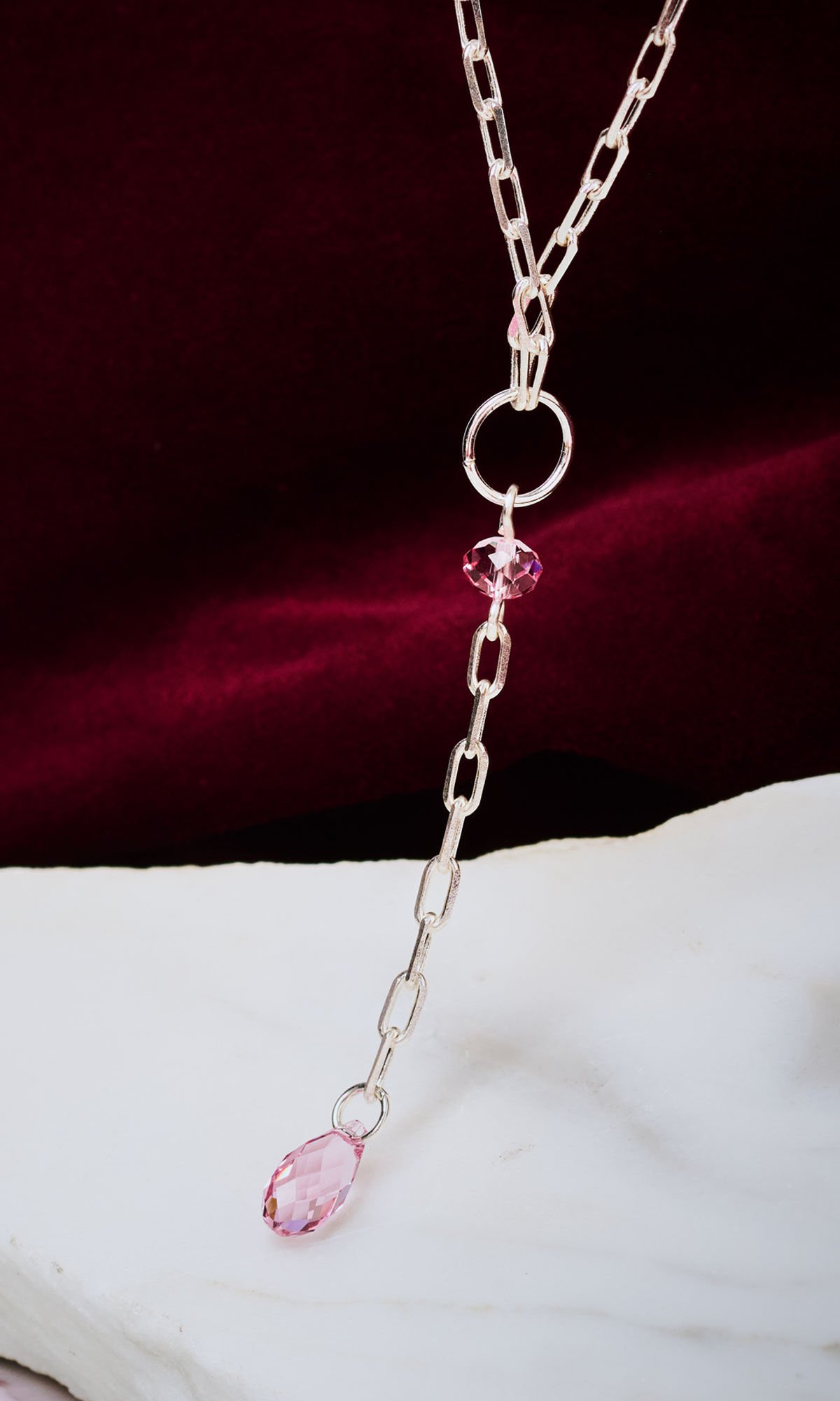 Design Idea R J 2 9 draped on marble and red silk