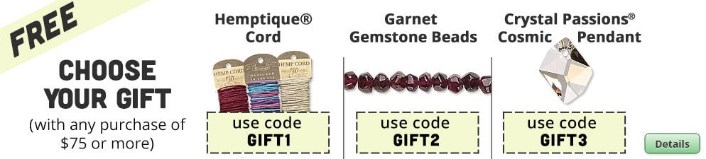 Choose Your FREE Gift with your order of $75 or more. Click for more Details.