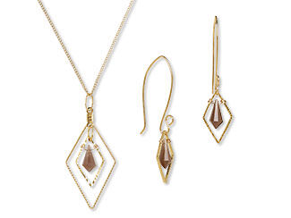 Single-Strand Necklace and Earring Set
