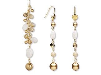 Layered Drop Necklace & Earring Set