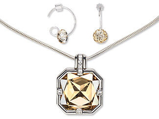 Single-Strand Necklace and Earring Set