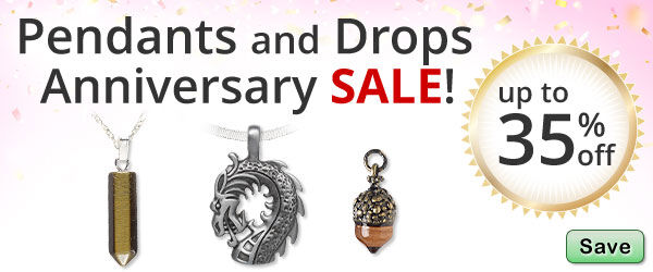 Save on our Pendants and Drops Anniversary Sale with discounts up to 35% off.