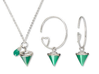 Single-Strand Necklace and Earring Set