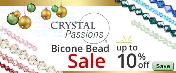 Save on our Crystal Passions® Bicone Sale with discounts up to 10% off.