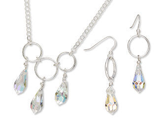 Single-Strand Necklace and Earring Set